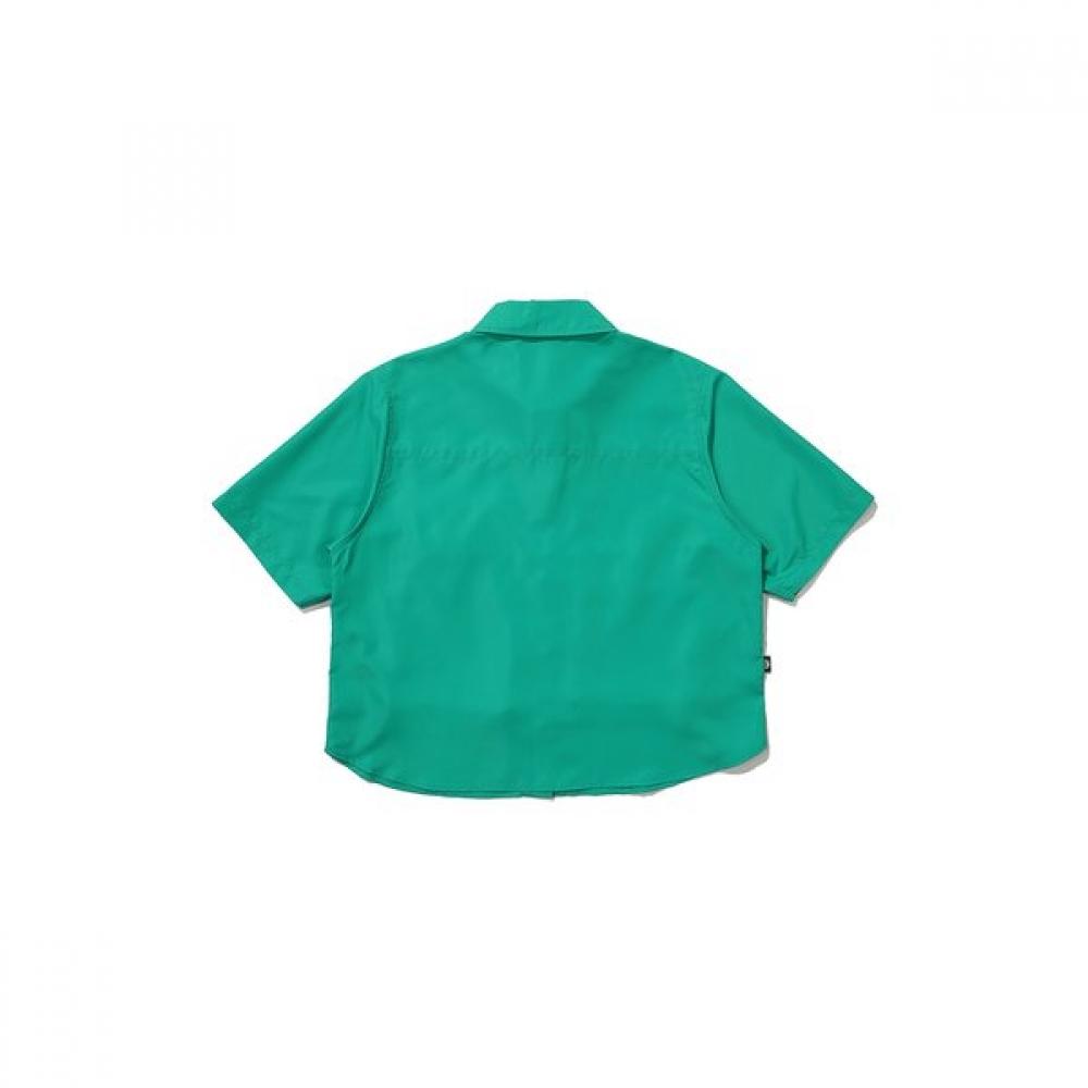 Utility Short Sleeve Shirt  Green  Model  24ss