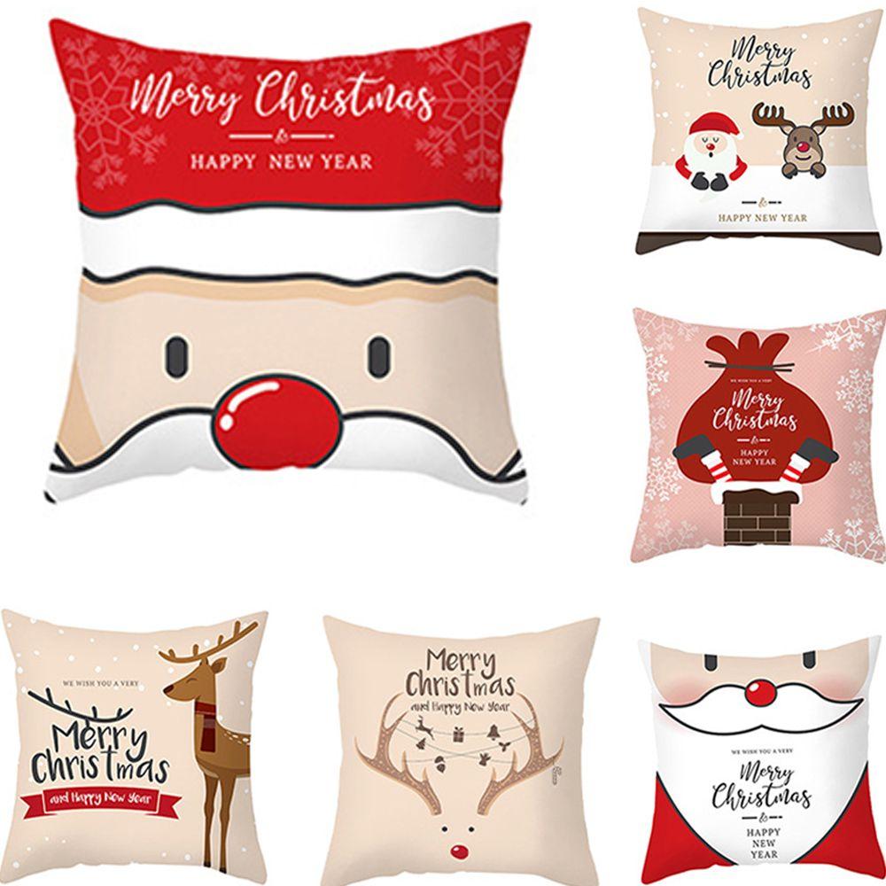 

Рождественский декор Рождественский подарок Украшения Рождественская подушка Наволочка С Рождеством Новый год Декор
