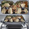 Windshield Sun Shade Miniature Pinscher Auto Sun Shield Upgrade Hardened Keep Your Vehicle Cool and Damage Free Easy To Use for Most Sedans SUV Truck