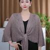 Fashionable Openwork Knit Poncho Essential Summer Accessory Shoulder Wrap Women Shawl for Various Occasion