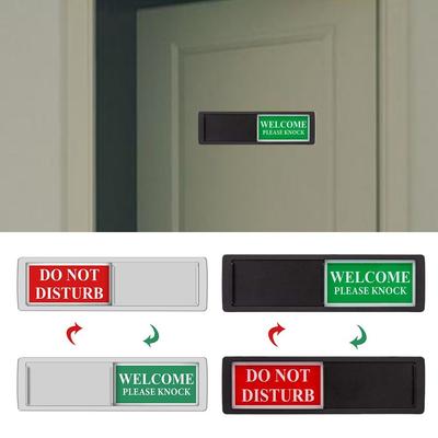 ABS Office Door Sign Waterproof Door Slider Signs Durable Hotel Bulletin Board  Meeting Room