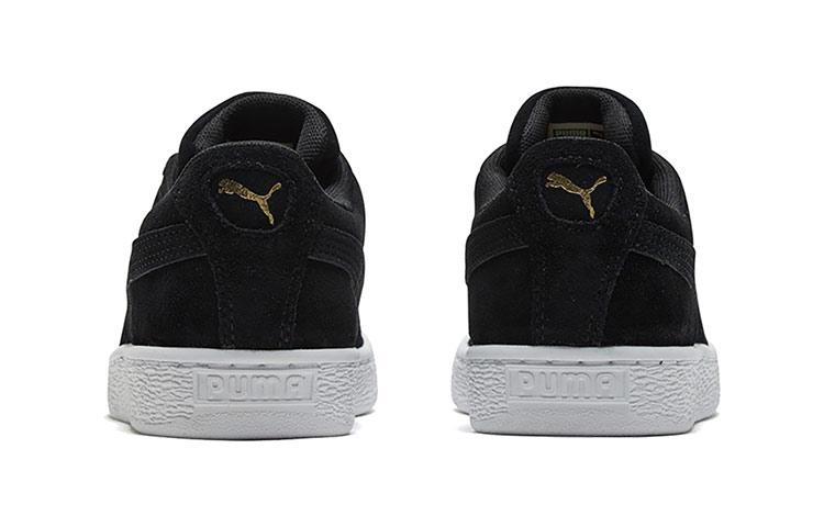 Puma Suede Low Casual Board Shoes Black/Gold 352634-87