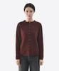 Clace 100% Wool Loose Fit Cardigan With Button Details_Brown