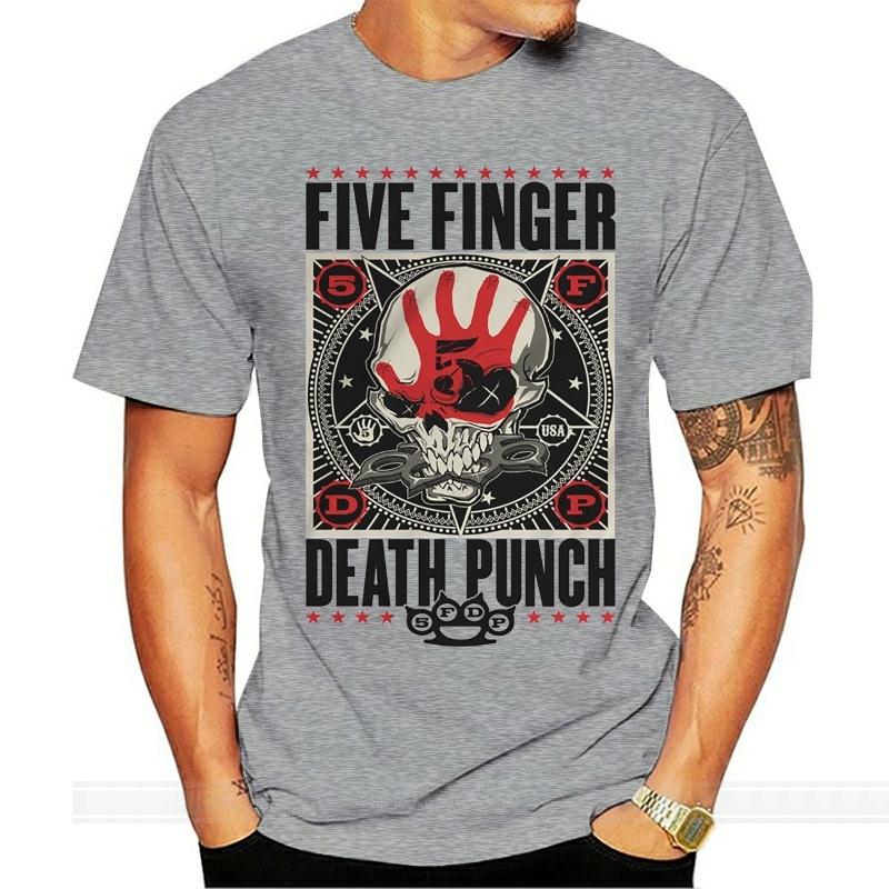 Summer Short Sleeve Plus Size Death Punch Ffdp Unisex White Tshirt Rock Band Shirt Tee Tee Shirt