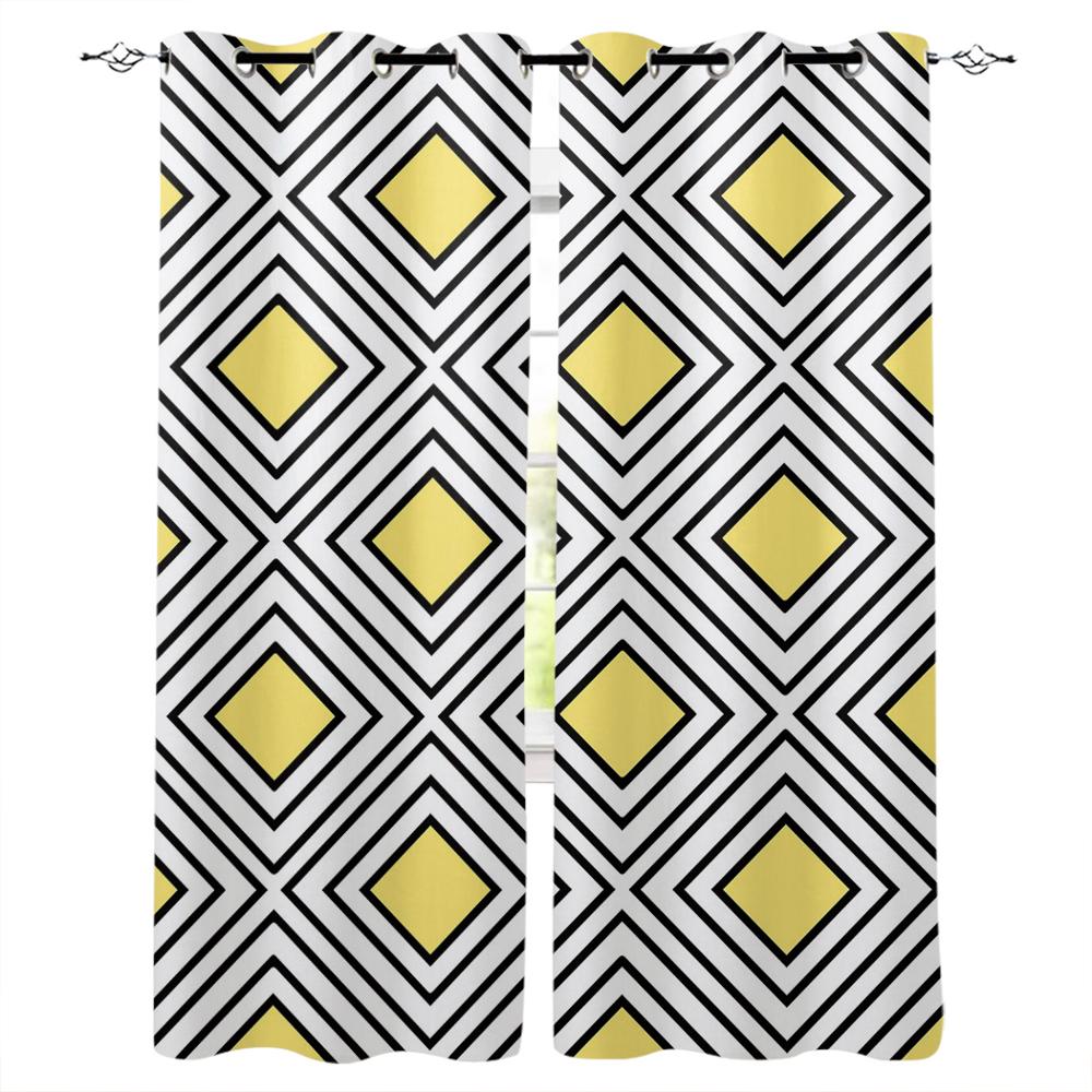 Nordic Ethnic Geometic Window Curtains Curtains for Living Room Decorative Items Living Room