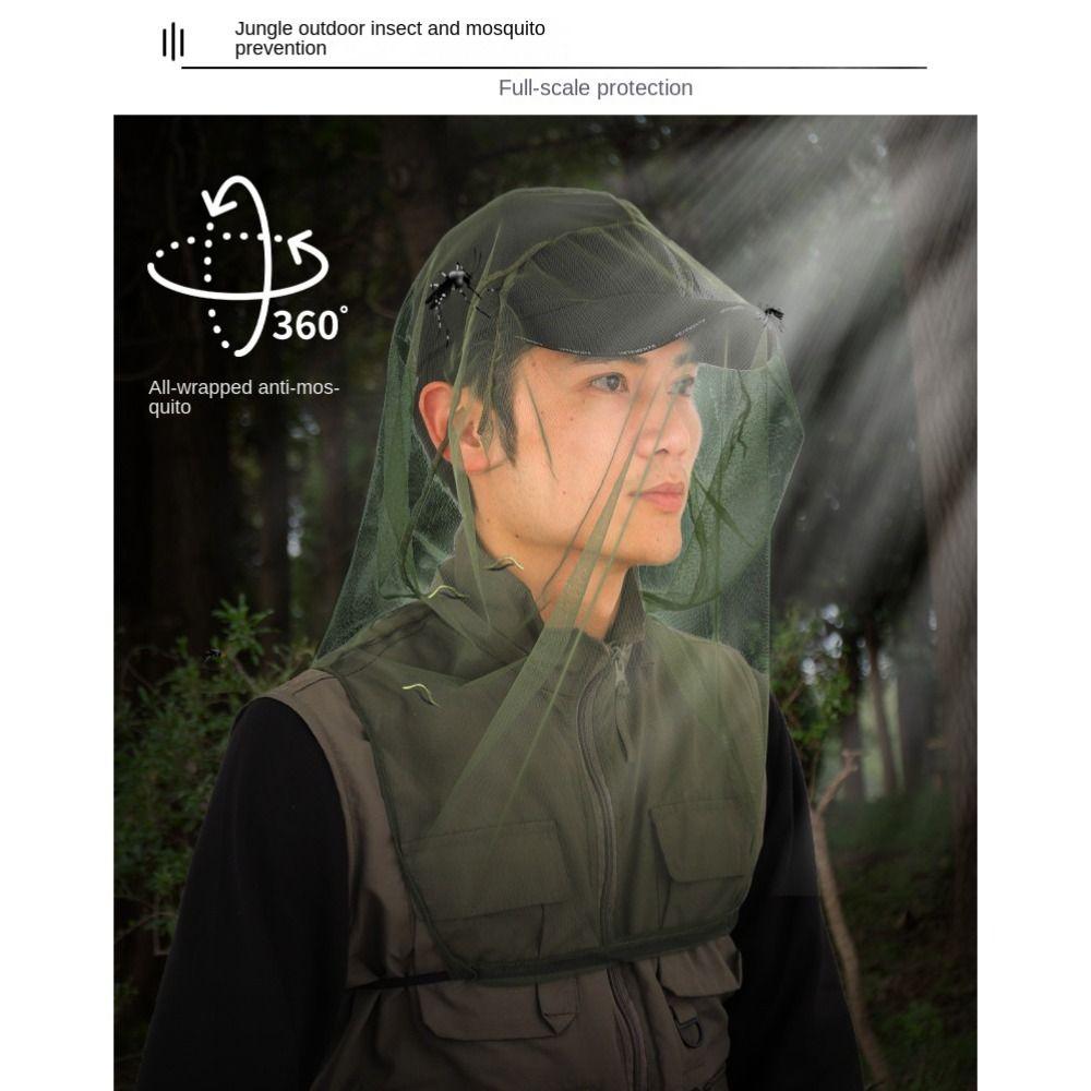 Beekeeping Hat Head Face Protector Insect Bee Net Hat Insect Mesh Anti Bee Hat Hat Mosquito Net