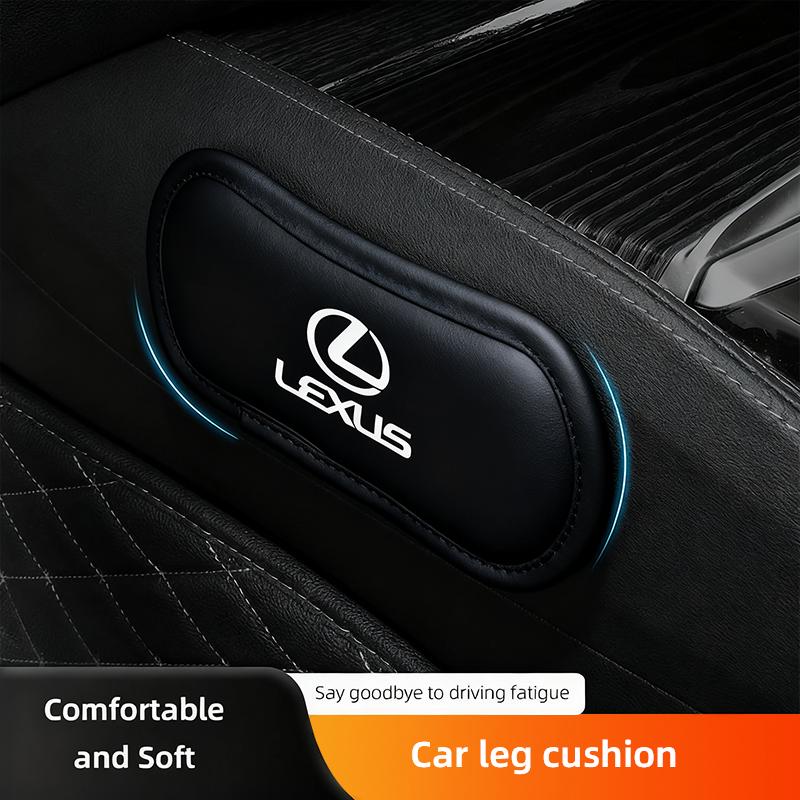 Leather Car Pillow Car Knee Pad Elastic Memory Foam Leg Pad For Lexus F SPORT ES RX LC RZ IS CT GS RC HS SC TX NX LS UX LM LX GX
