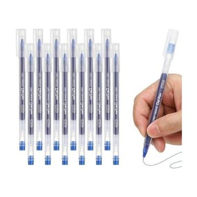 PATIKIL 0.5mm Gel Pens, 12 Count, Blue Ink, Retractable Rollerball Pens, Medium Point, Smooth Writing, Quick Dry, Large Ink Capacity for Home,