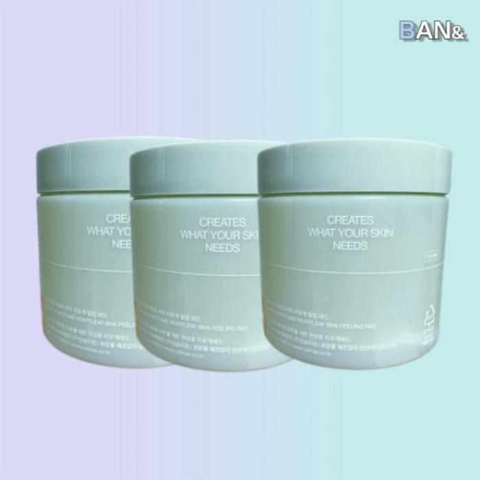 CELIMAX Eraser Pads, Eoseongcho Baha Peeling, 125ml, 60 Sheets, 3 Pack (30430256)