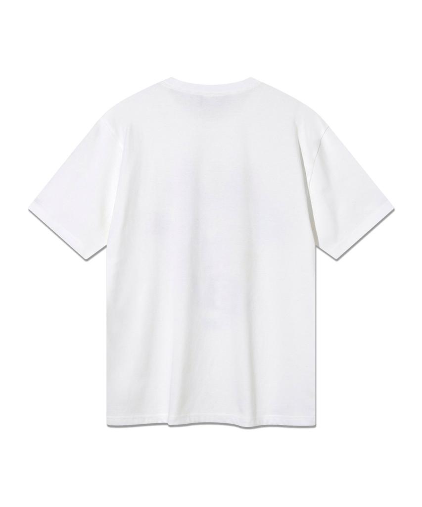 LEE Letter Collage Short Sleeve T-Shirt White