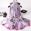 New Korean Version of Magnolia Scarf Warm Scarf Imitation Silk Fashionable Gauze Scarf Spring and Autumn Shawl