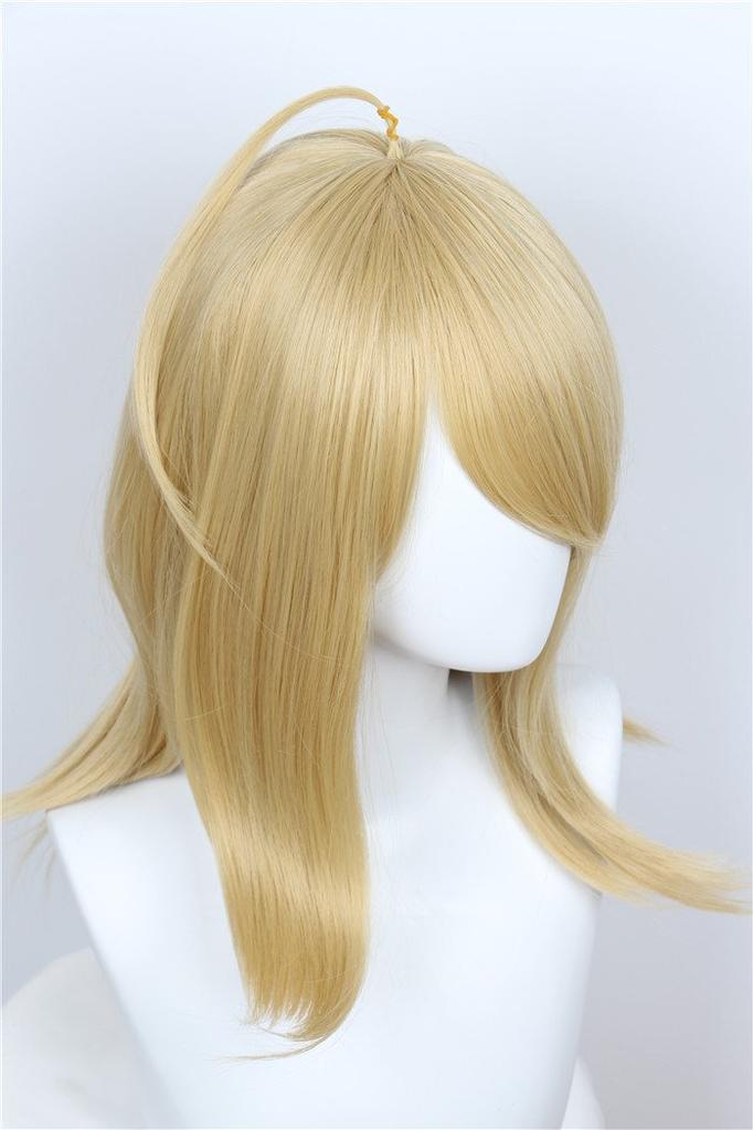 Linfairy Light Gold Cosplay Wig, Heat Resistant, Costume Accessory, Disguise