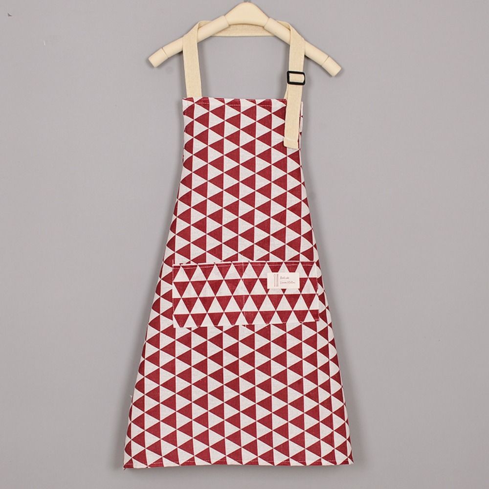 Cotton Japanese Waist Aprons Breathable Geometry Cooking Smock Anti Dirty Gardening Work Clothes For Cleaning Cooking Baking