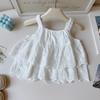 Girls' Summer Bowknot Camisole & Flare Pants Set, Two-Piece Cute New Arrival.