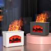 Simulationsflammen-Kamin Luftbefeuchter USB-betrieben Haushalt Aromatherapie Ätherisches Öl Diffusor Schlafzimmer-Luftbefeuchter Mit Nachtlicht