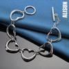 925 Sterling Silver Six Heart Bracelet Fashionable Wedding Jewelry