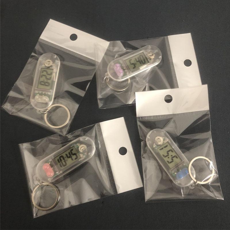 1Pcs Portable Keychain Clock Silent Pocket Watch Pendant Ideal Timepiece for Study or Travel