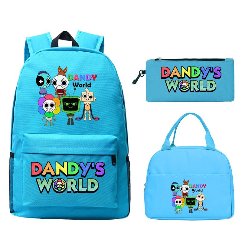 Sac d'étudiant Sac à crayons décontracté Sac à lunch Impression personnalisée Dandy'S World Around