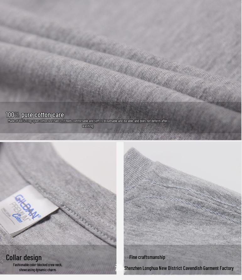 Gildan Men's 180g Long Sleeve Crew Neck T-Shirt