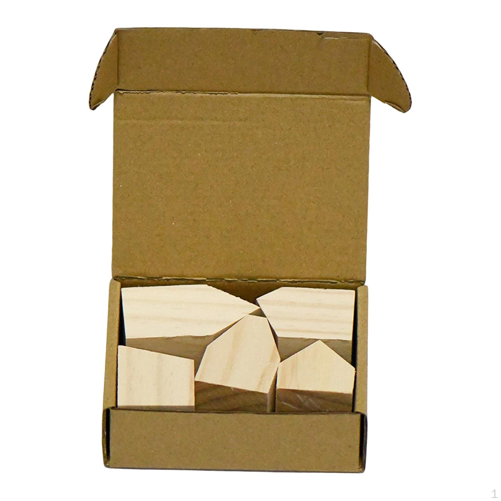 

Unfinished Wooden Houses Crafts Art Gift Decor Graffiti Drawing Toy Ornaments Wood for Office 5pcs