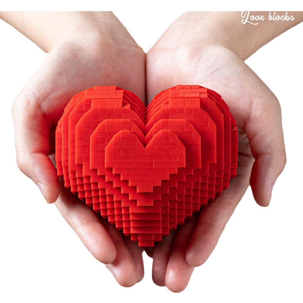 Z71011 Diamond Micro Particles 520 Series: Love Couple DIY Building Blocks Educational Toy