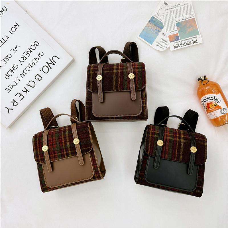 Children's Backpack - Retro Style - Boys and Girls' Children's Bag - Mini Handbag - Kindergarten Double Shoulder Bag