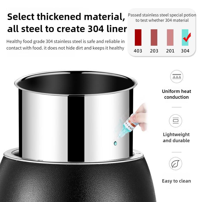 10L/13L Large Capacity Electronic Warm Soup Pot Restaurant Insulated Stainless Steel Buffet Stove Electric Heating Soup Stove