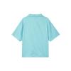 Jordan Solid Color Loose-Fit Casual Single-Breasted Short Sleeve Shirt Men Tops Blue DX9682-464