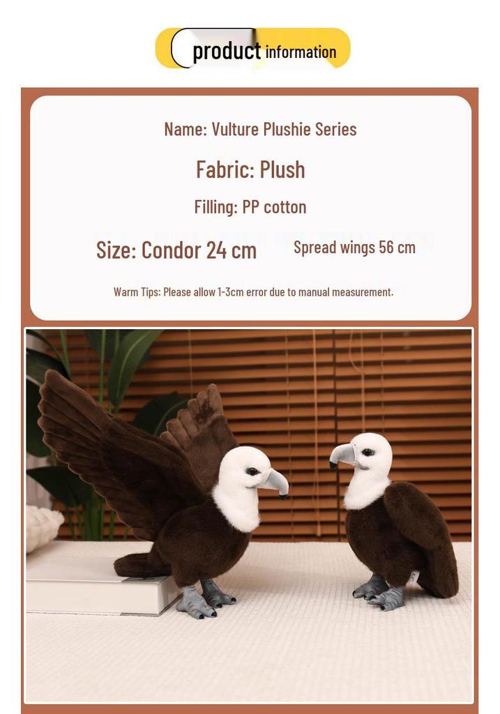 Stofftier Weißkopfseeadler - Kinderspielzeug und Heimdeko-Ornament