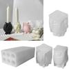 Beautiful Wax Candle Crafting Mold Personalized Long Candle Mold Eye Catching Owl Candle Holder Silicone Moulds
