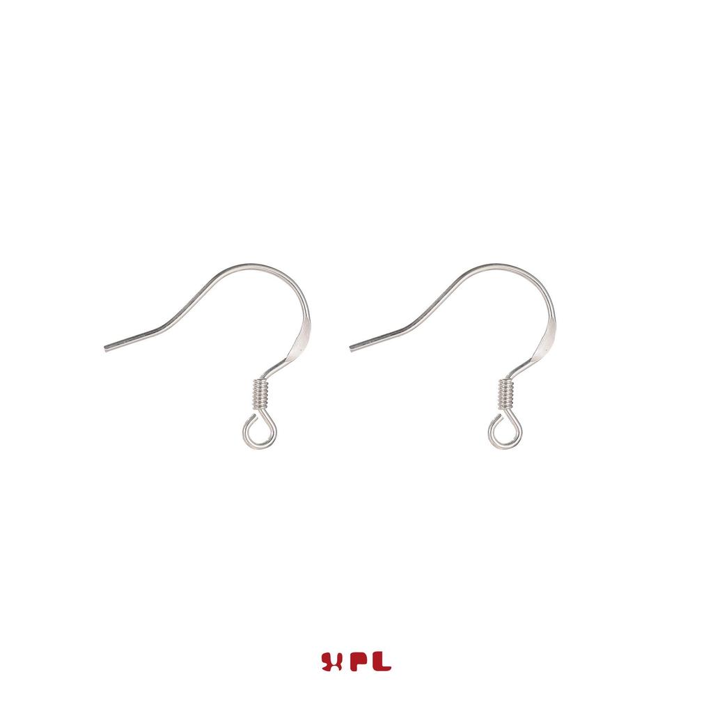 Cercei Pandantiv Cârlig de Pește din Argint Sterling S925 - Cârlige de Ureche Curbate Simple pentru DIY