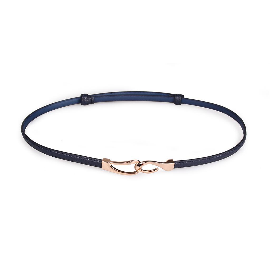 New Adjustable Women's Circle Buckle Belt, Thin Belt, Sweet Dress, Belt Buckle, Versatile Hook Buckle