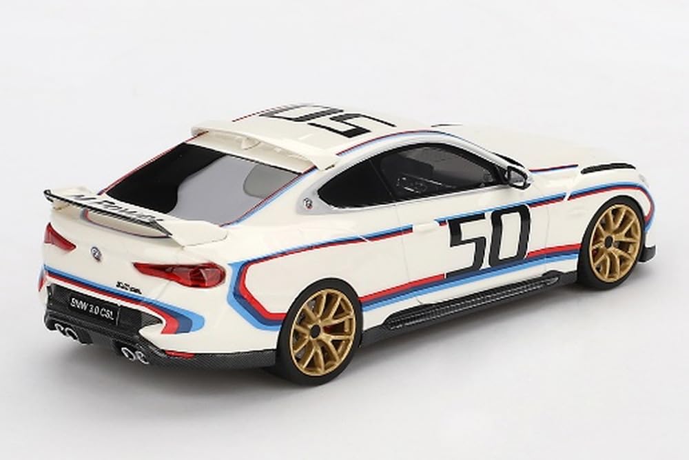 TSM MODEL 1/43 Scale BMW 3.0 CSL White Finished Product TSM430813