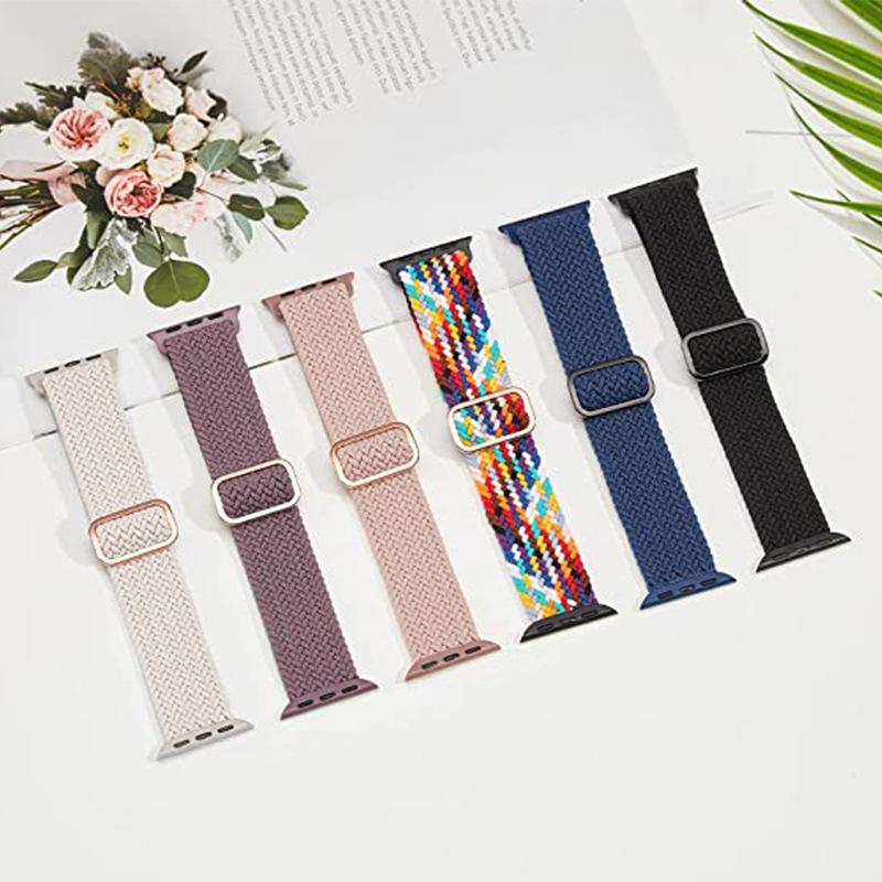 Nylon Woven Apple Watch Band for Apple Watch S9/8/7/SE/6/5/4/3