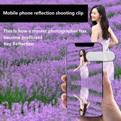Cell Phone Camera Mirror Reflection HD Lens Selfie Reflector Mirror Mobile Phone Reflection Photography Clip Rear Outdoor Lens