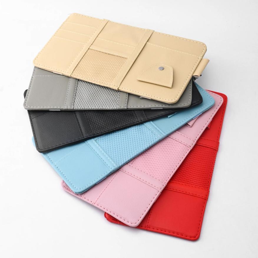 Auto Sonnenblende Schirm Stifthalter Visitenkartenhalter Organizer Aufbewahrungsbox Sonnenbrillenclip Verstauen Aufräumen Autozubehör