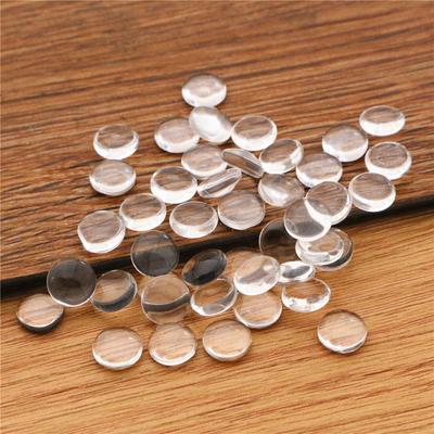50pcs/lot 8MM Round Flat Back Clear Glass Cabochon, High Quality, Lose Money Promotion!!!(Z2-01)