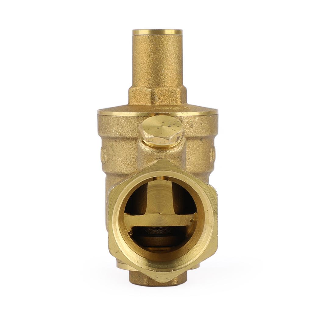 DN25 1" Brass Adjustable Water Pressure Reducing Regulator Valves With Gauge