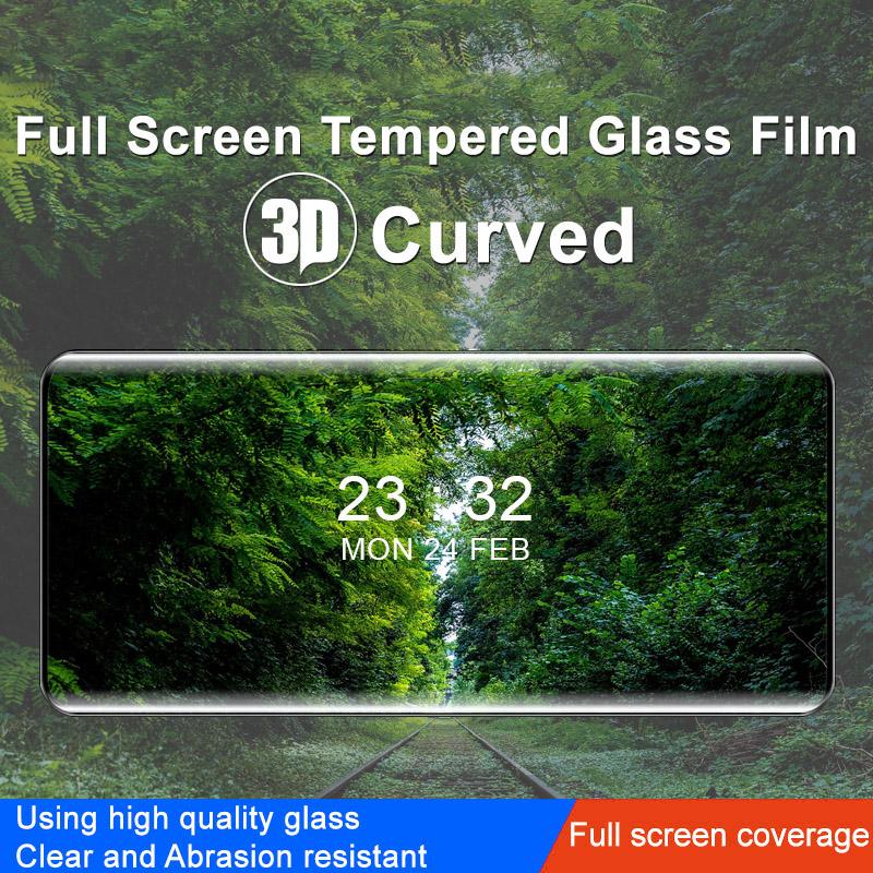 IMAK For Honor Magic5 Pro Anti-Dust HD Clear Tempered Glass Film 3D Curved Full Screen Covering Guard