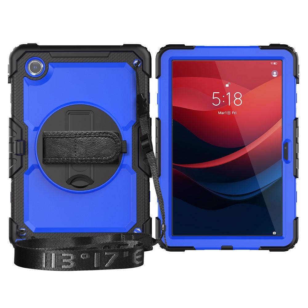 Armored case for Lenovo Tab M11, 360 protection with stylus holder, navy blue