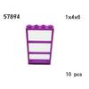 MOC Parts House Block 1x4x6 Door Frame Smart Windows 10 Pack 60596 60616 60803 57894 60623 60621 92589