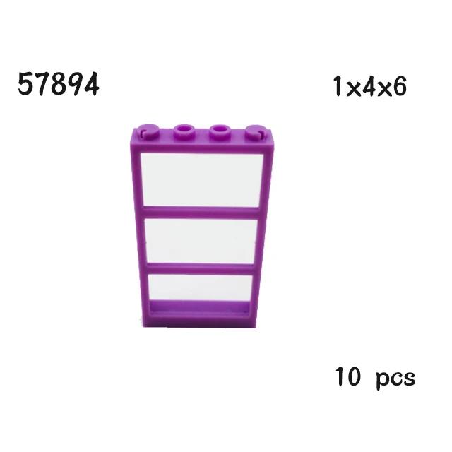 MOC Parts House Block 1x4x6 Door Frame Smart Windows 10 Pack 60596 60616 60803 57894 60623 60621 92589