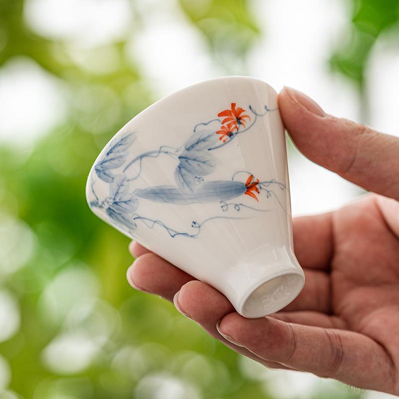 Ručně malovaný Mistrovský šálek Dámské osobní čajové misky Čínská keramika Kung Fu Čajový servis Retro Čajový obřad Domácí Porcelánové Čajové šálky