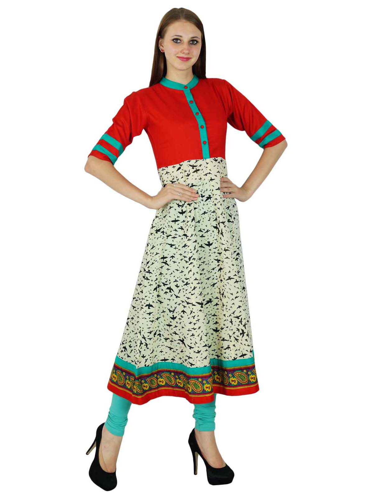 

Indian Designer Women Ethnic Kurti Bollywood Kurta Casual Top Tunic Dress 8 off білий колір
