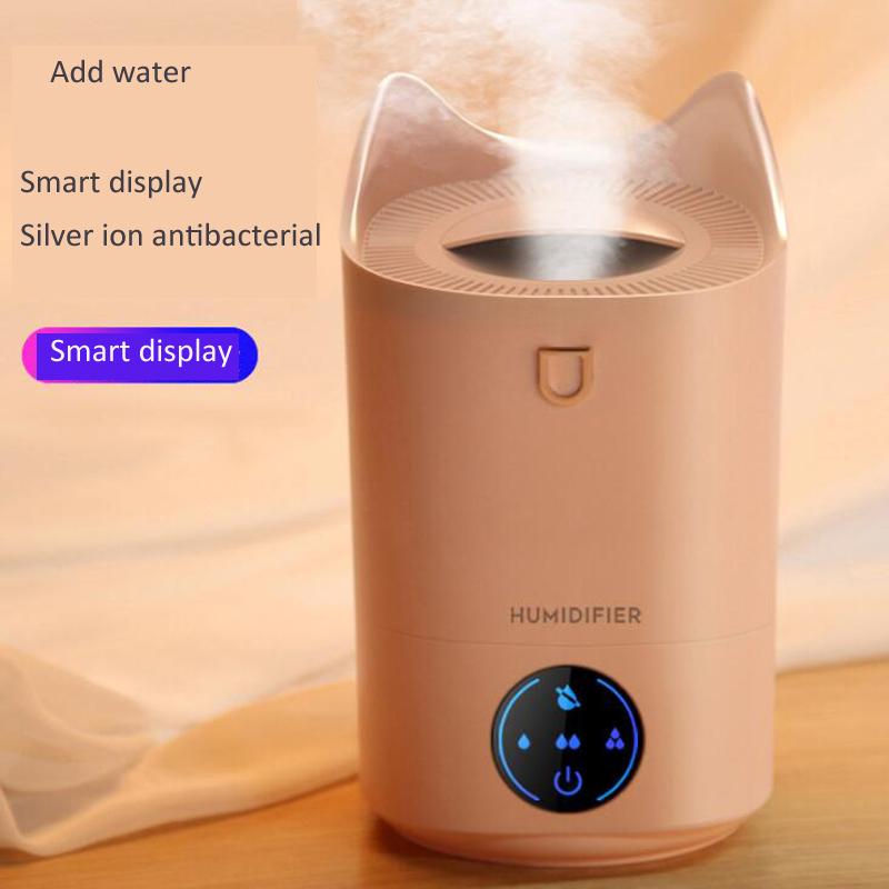 Smart Humidifier Dual Jet Humidifier 4L Large Capacity Household Mute Anti-dry Air Purifier  Aroma Essential Oil Diffuser