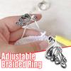 Adjustable Knitting Loop Crochet Loop Knitting Ring  Yarn Guides Wear Thimble