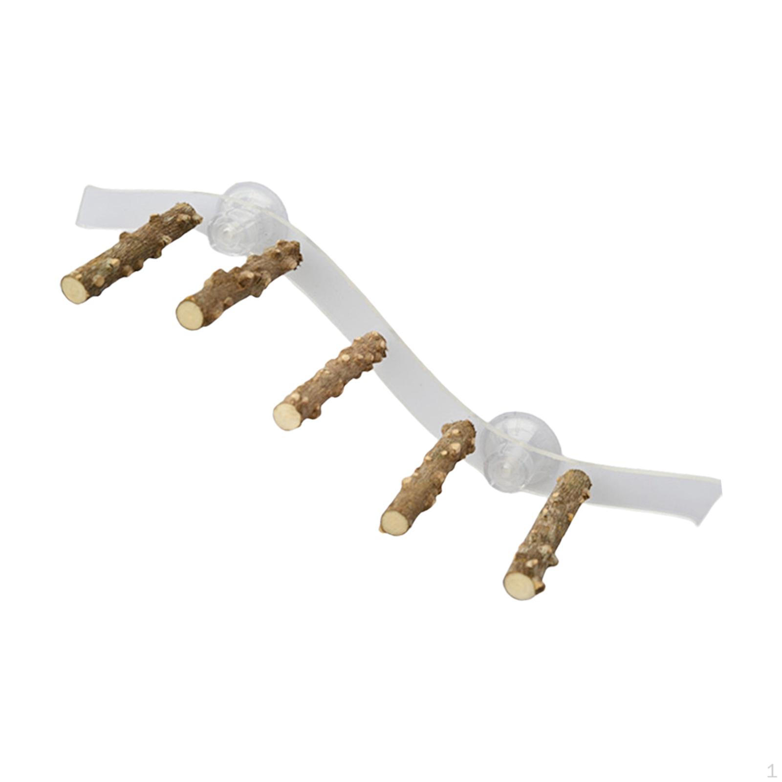 

Подставка для птичьего насеста - Игрушка для лазанья из натурального дерева для попугаев и мелких птиц style C