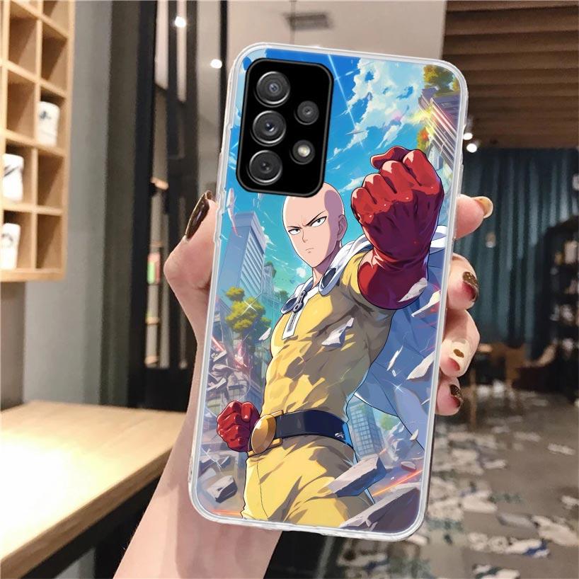 One P-Punch-Man Saitama King Soft Phone Case For Samsung Galaxy A52 A42 A32 A12 A22 A51 A50S A30S A20S A10S A71 A41 A31 A21S A40