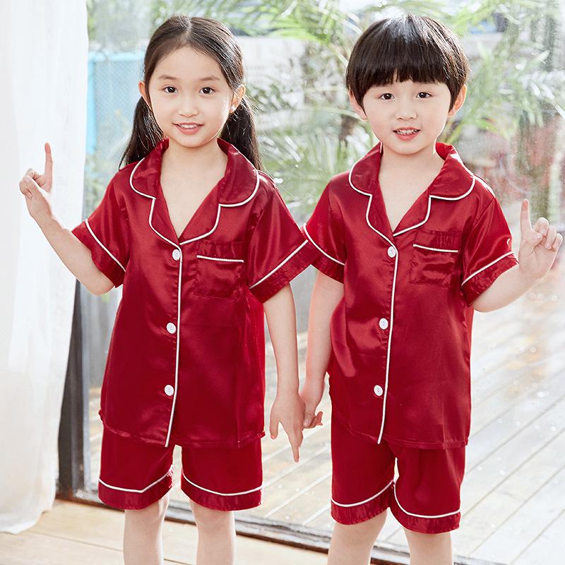Pigiama Set Primavera/Estate Bambini 2021 - Manica Corta & Pantaloncini per Bambini e Bambine