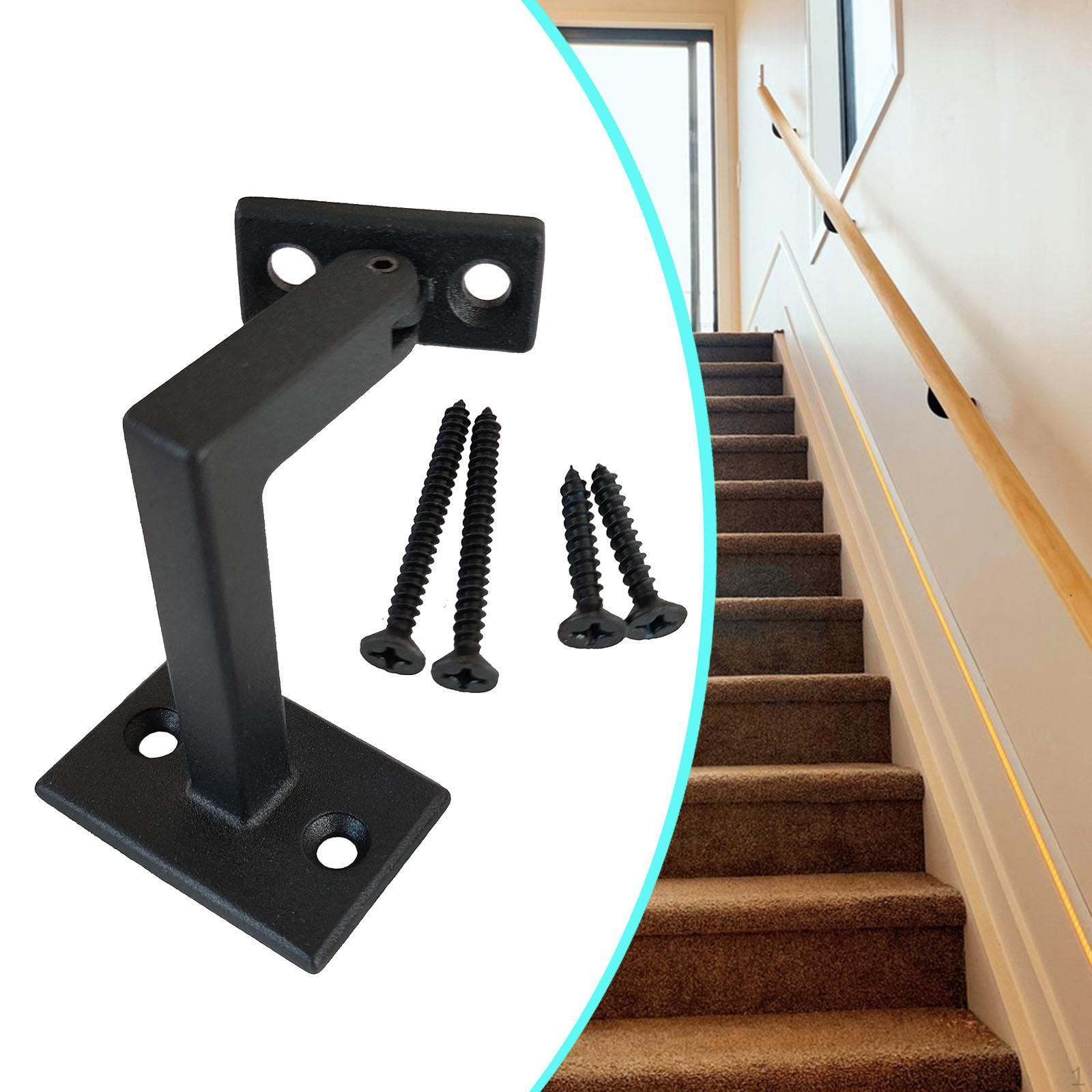 

Кронштейн поручня Опора балясины Прочные аксессуары для поручней для дома в помещении black